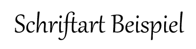 Schriftart 1