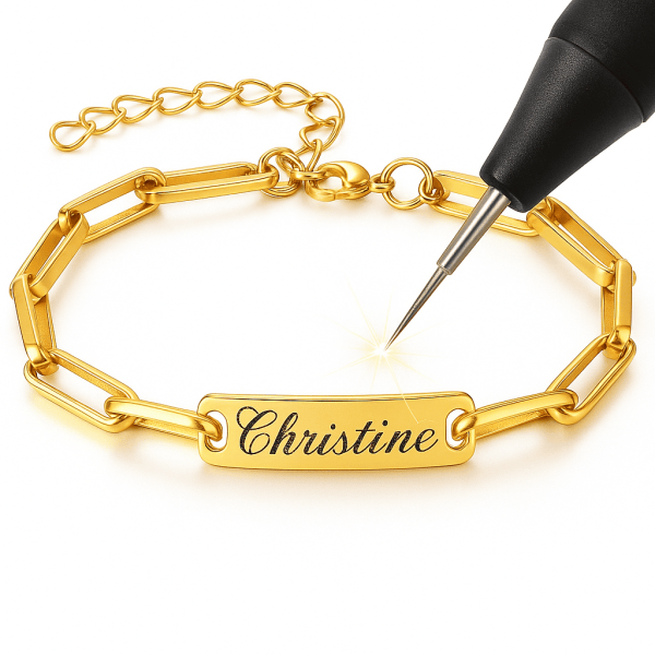 Damen-Armband mit Gravur – Personalisiertes Armband mit eigenem Namen