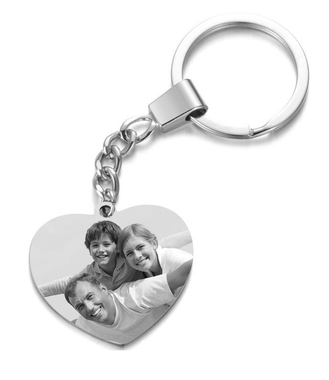 Foto-Schlüsselanhänger – personalisierter Anhänger mit Bild & Textgravur