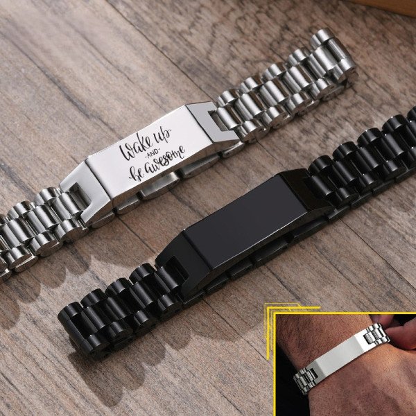 Edelstahl Armband mit Gravur – Personalisiertes Armband mit eigenem Namen