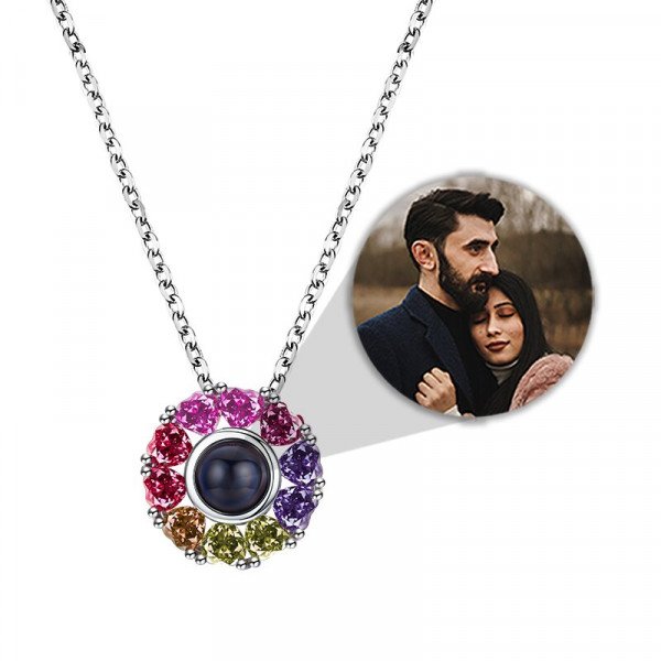 3D-Projektion Halskette mit eigenem Bild Integriertes Foto – Fotoprojektion
