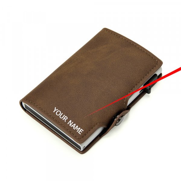 Personalisiertes Visitenkartenetui – Kartenetui mit Gravur und Wunschtext