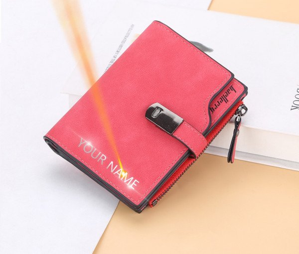 Personalisierte Damen-Geldbörse mit Gravur