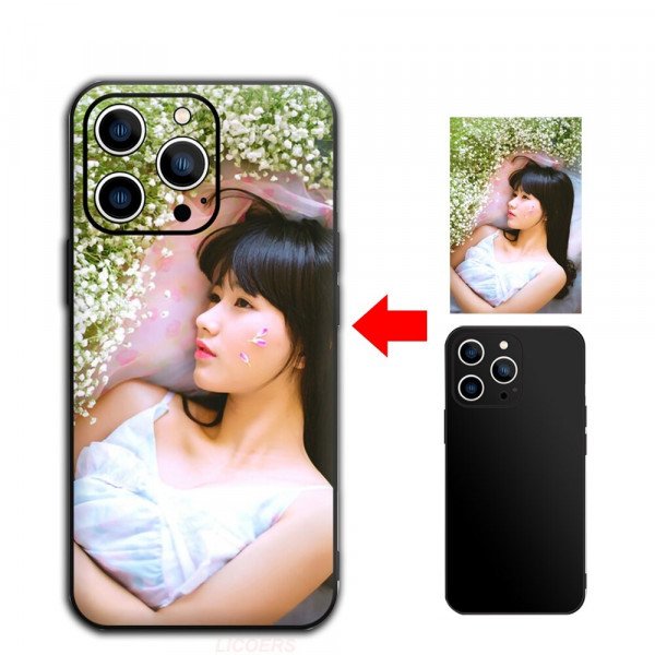 iPhone 14 Pro Schutzhülle mit eigenem Bild Foto Personalisierte Hülle - Silikon