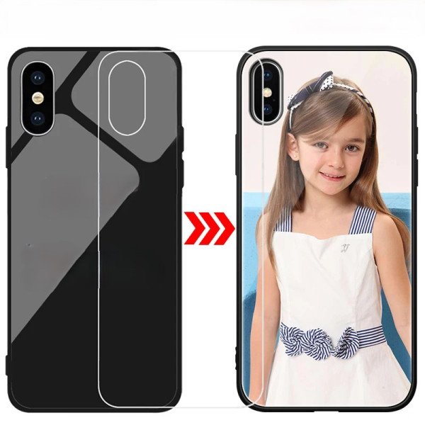 iPhone Hülle mit eigenem Foto – Gehärtetes Glas Case personalisieren – Handyhülle selbst gestalten